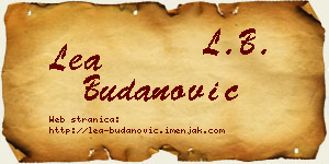 Lea Budanović vizit kartica